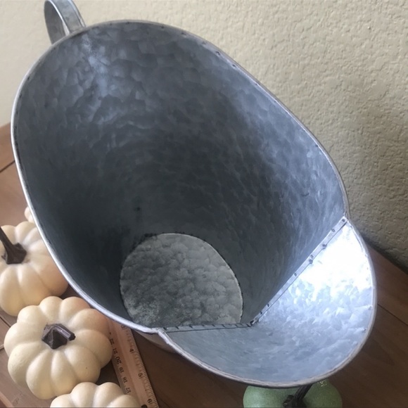 Fall Farmhouse Harvest large metal decorative pitcher with Cinderella pumpkin - Picture 14 of 16